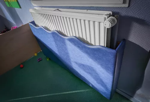 Protection de radiateur forme spéciale pour crèche